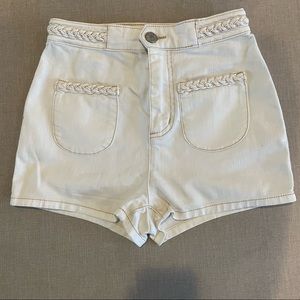BDG high waisted denim shorts